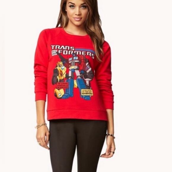 Transformers Autobots Red Raglan Sweater. 2013 Bumble Bee Optimus Prime Jazz - Picture 4 of 6